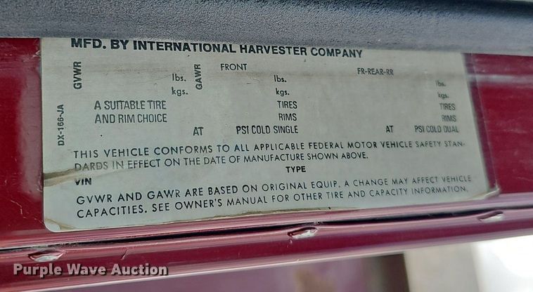 image for item DP0823 1991 International 9400 dump truck