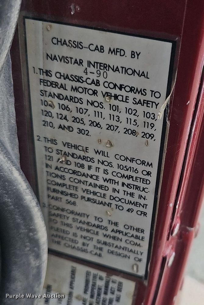 image for item DP0823 1991 International 9400 dump truck