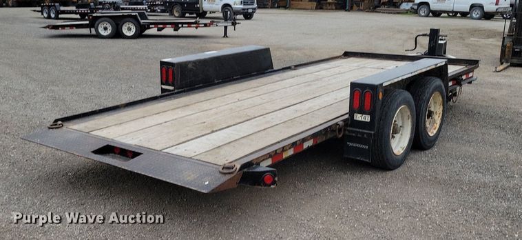 image for item DP1324 2007 Towmaster T-14T tilt deck equipment trailer