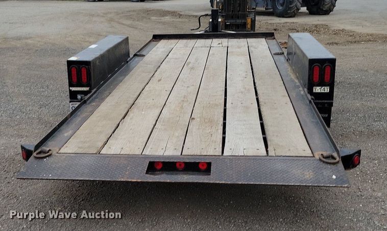 image for item DP1324 2007 Towmaster T-14T tilt deck equipment trailer