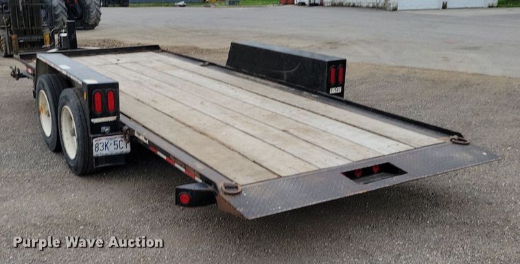 image for item DP1324 2007 Towmaster T-14T tilt deck equipment trailer