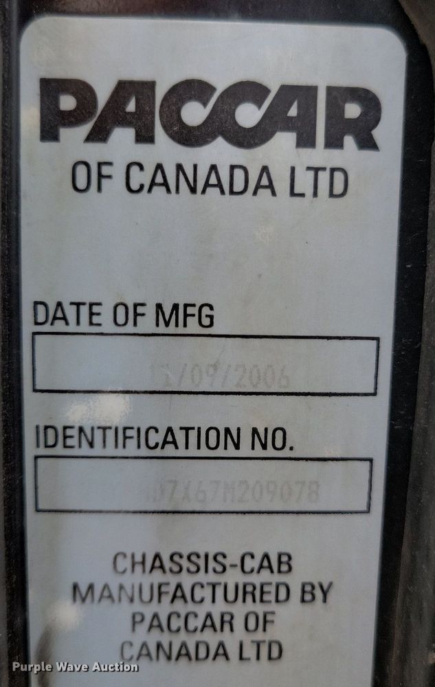 image for item DP1325 2007 Kenworth T300 utility / service truck