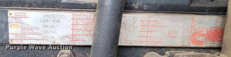 image for item DP5677 1992 White GMC  WG crane truck