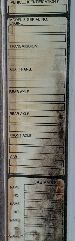 image for item DP5677 1992 White GMC  WG crane truck