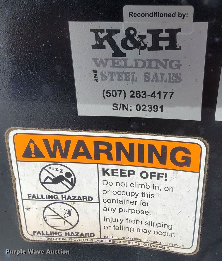 image for item DQ0622 K&H Welding roll-off dumpster