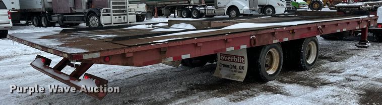 image for item DQ0624 2006 Overbilt tilt deck equipment trailer