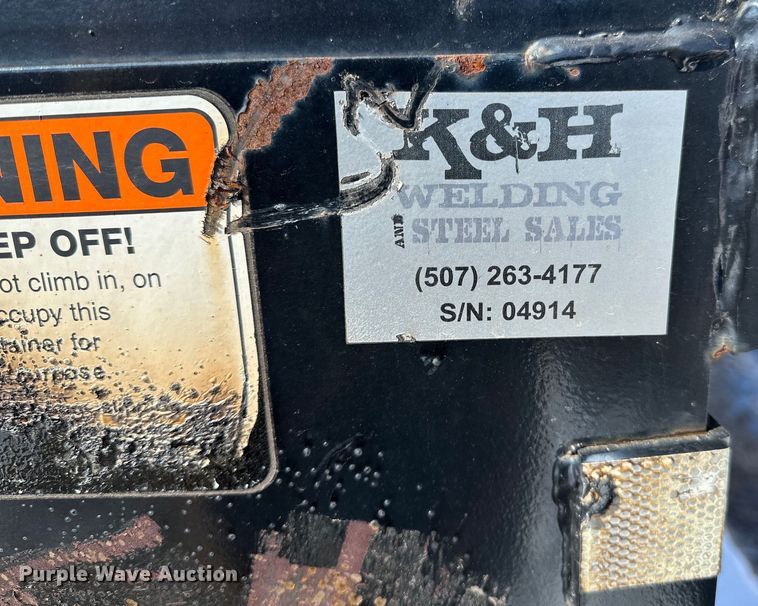 image for item DQ0626 K&H Welding roll-off dumpster