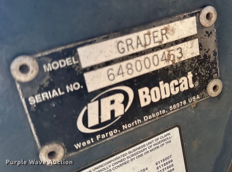 image for item DQ0744 Bobcat  Grader skid steer grader