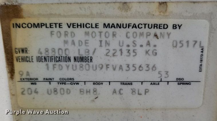 image for item DR7950 1985 Ford 8000 dump truck