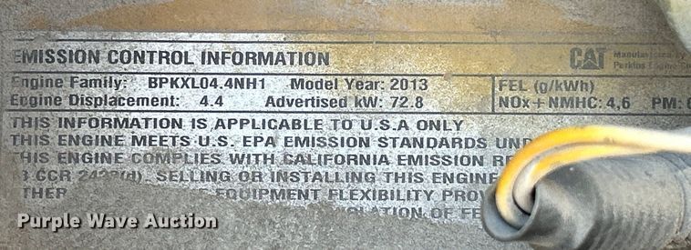 image for item DS0855 2013 Caterpillar XQ60-6 generator
