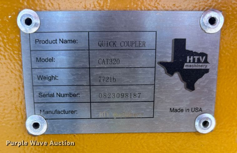 image for item DS2486 HTV CAT320 quick coupler 
