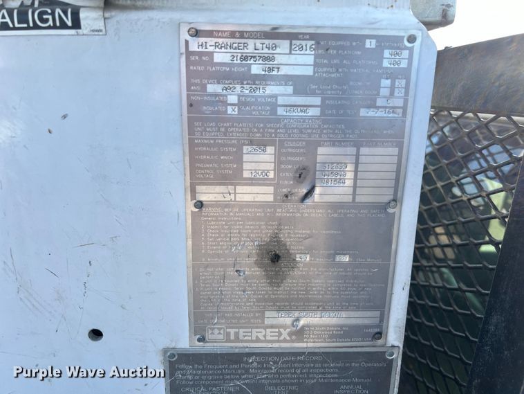 image for item DS2931 2016 Ford F550 bucket truck