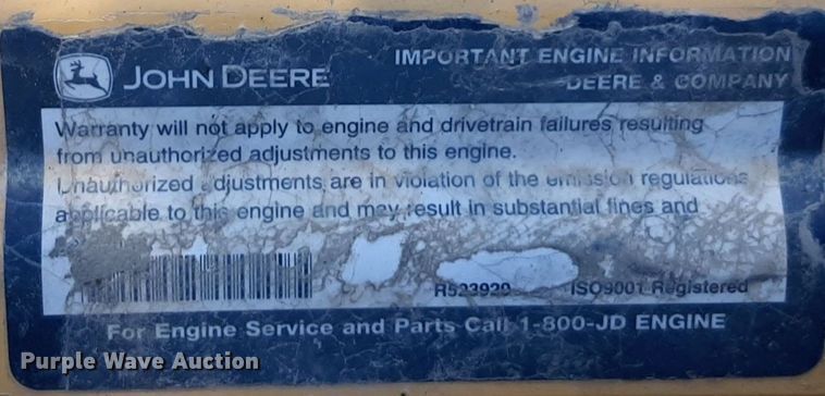 image for item DV9946 2015 John Deere 130G excavator
