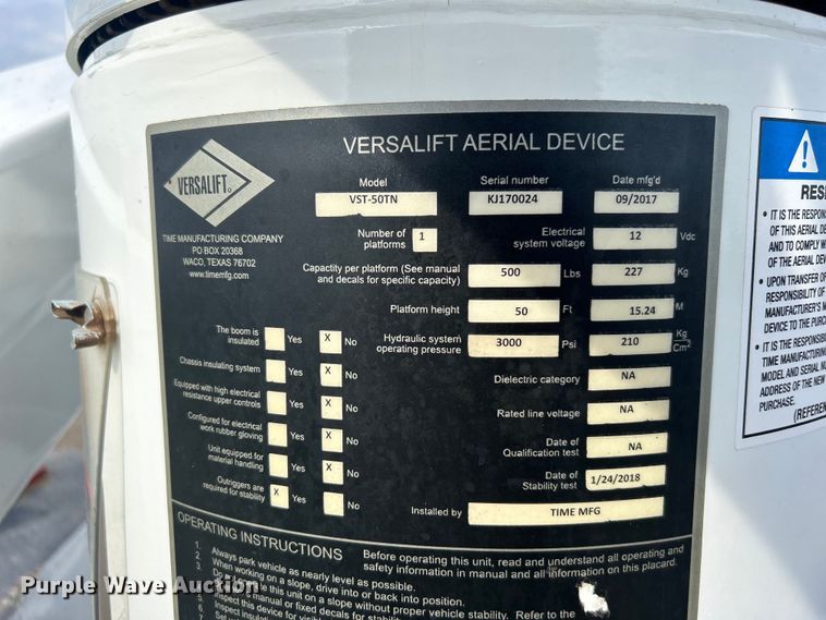 image for item EG1357 2017 Ford F550 Super Duty bucket truck