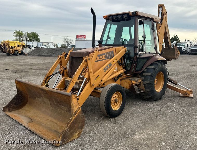 image for item EG1373 1990 Case  580K backhoe