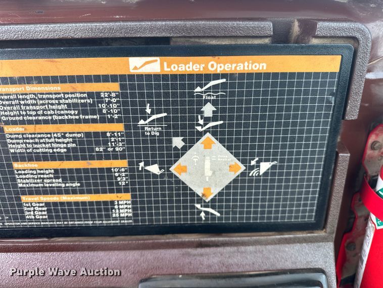 image for item EG1373 1990 Case  580K backhoe