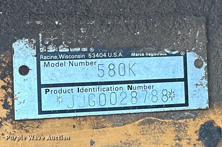 image for item EG1373 1990 Case  580K backhoe