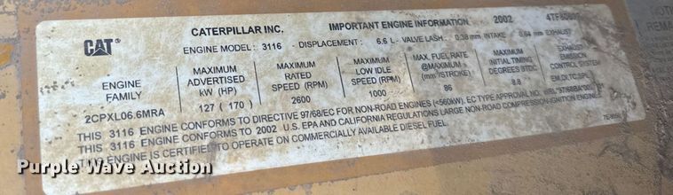 image for item EH5385 2002 Caterpillar  953C track loader