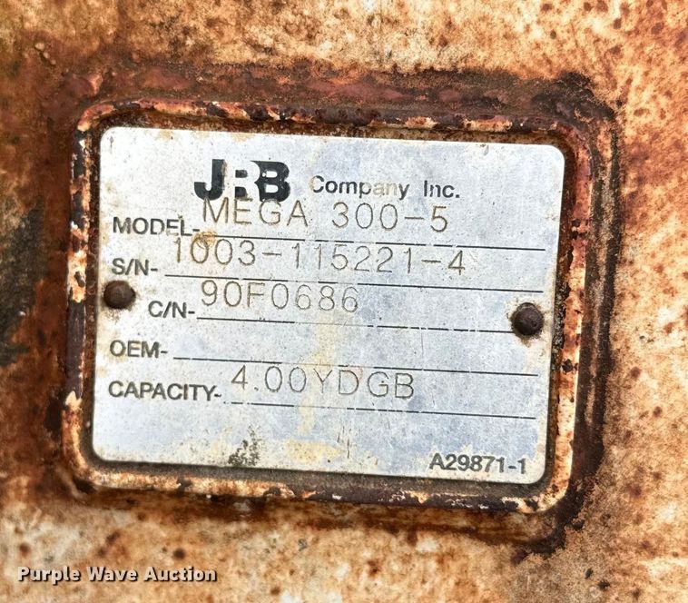 image for item EH5407 JRB MEGA 300-5 log grapple bucket