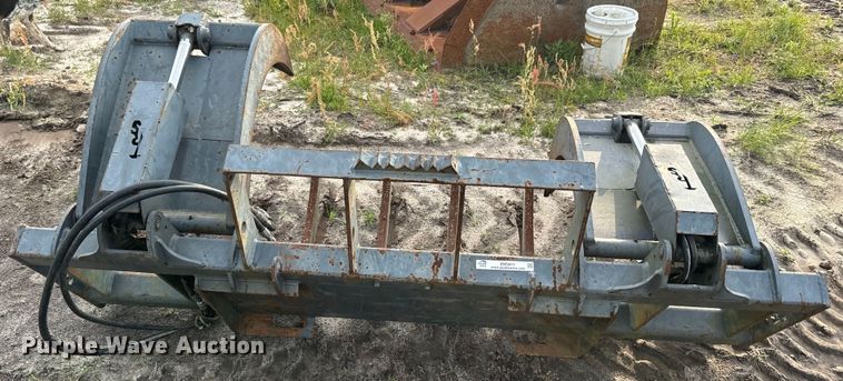 image for item EH5411 Rake Shop skid steer grapple bucket