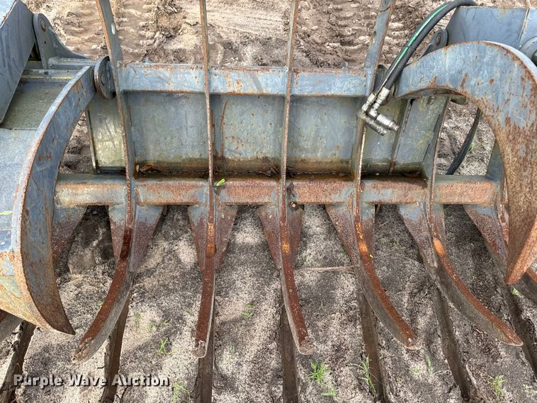 image for item EH5411 Rake Shop skid steer grapple bucket