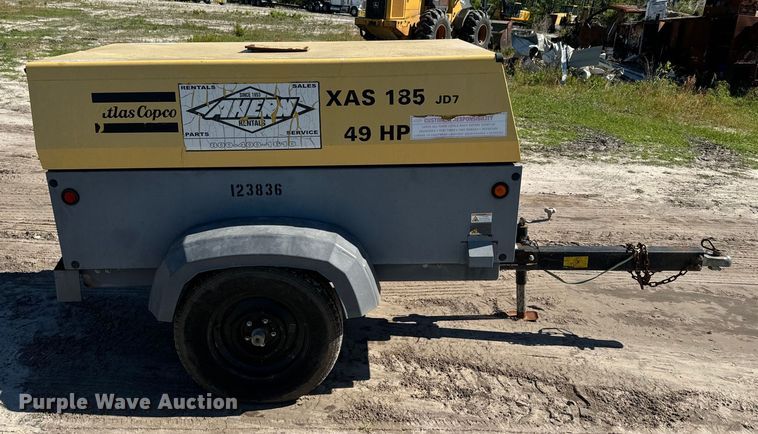 image for item EH5424 2012 Atlas Copco  XAS185 JD7TBV air compressor