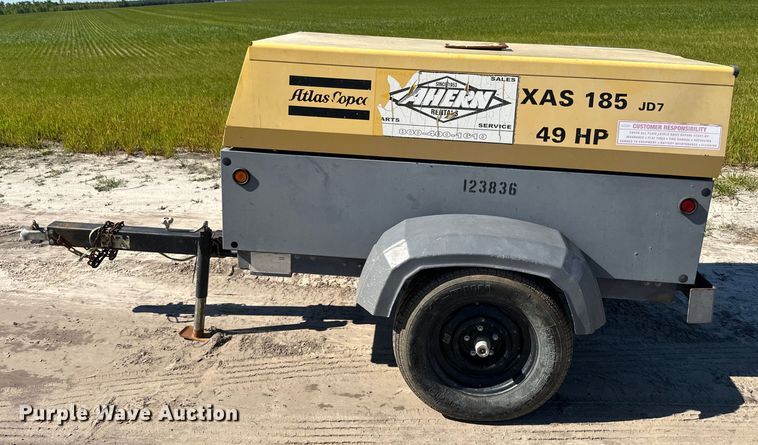 image for item EH5424 2012 Atlas Copco  XAS185 JD7TBV air compressor
