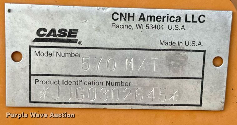 image for item EH6622 2005 Case 570MXT landscape tractor