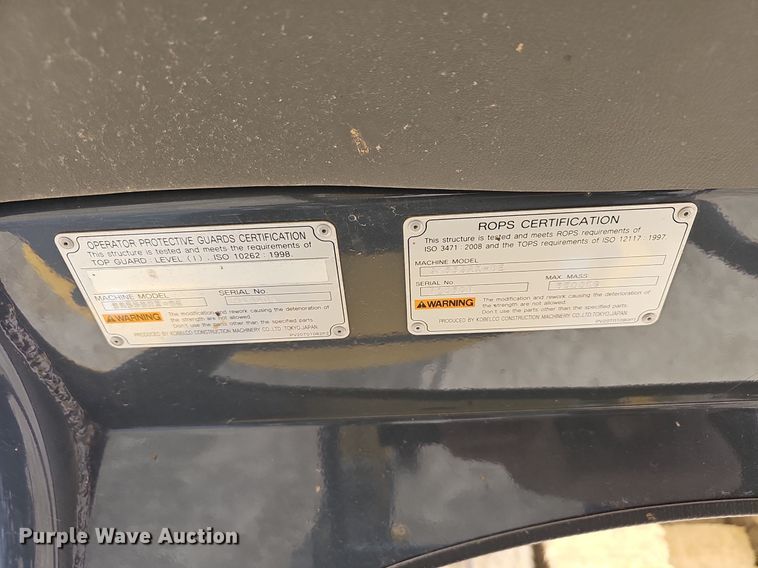 image for item EJ6220 2019 Kobelco  SK55SRX-6E mini excavator