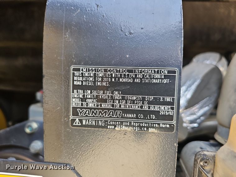 image for item EJ6220 2019 Kobelco  SK55SRX-6E mini excavator