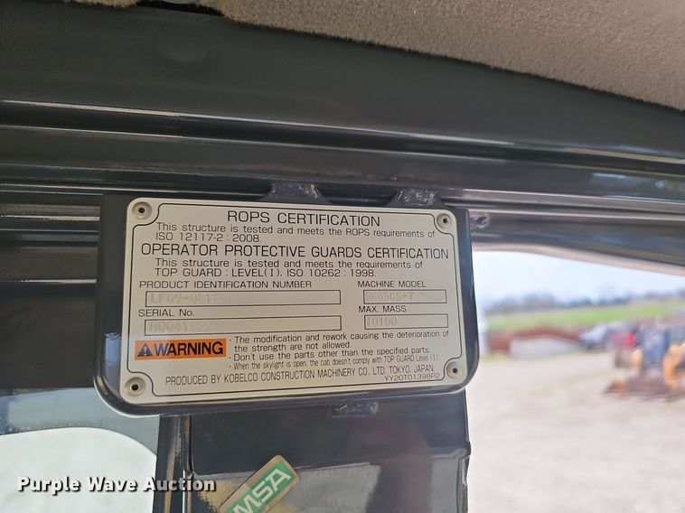 image for item EJ6221 2020 Kobelco  SK85CS-7 excavator