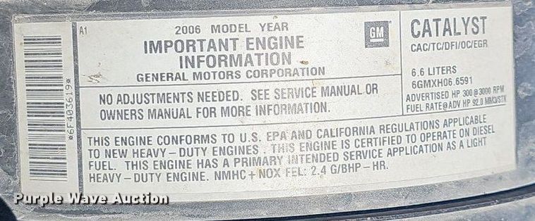 image for item EJ6255 2006 Chevrolet C4500 utility / service truck