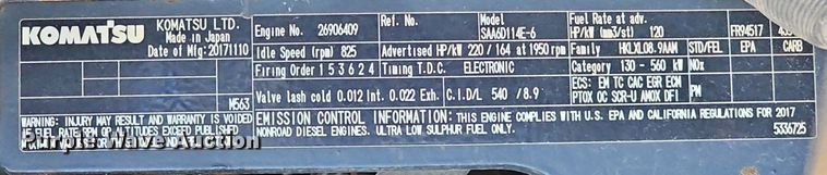 image for item EJ6264 2018 Komatsu  D65PXI-18 dozer