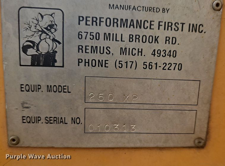 image for item EJ6297 1996 Bandit 250 XP wood chipper