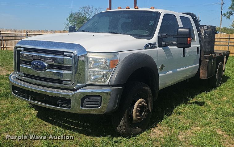 image for item EJ6304 2014 Ford F550 Super Duty flatbed truck