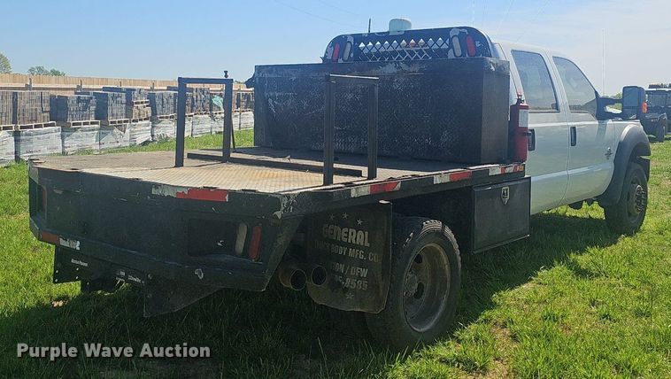 image for item EJ6304 2014 Ford F550 Super Duty flatbed truck