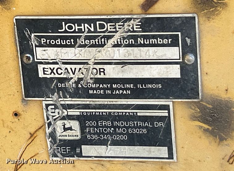 image for item EK4395 2007 John Deere 75C excavator