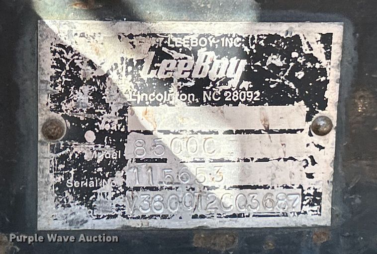 image for item EK4397 2015 LeeBoy 8500C paver