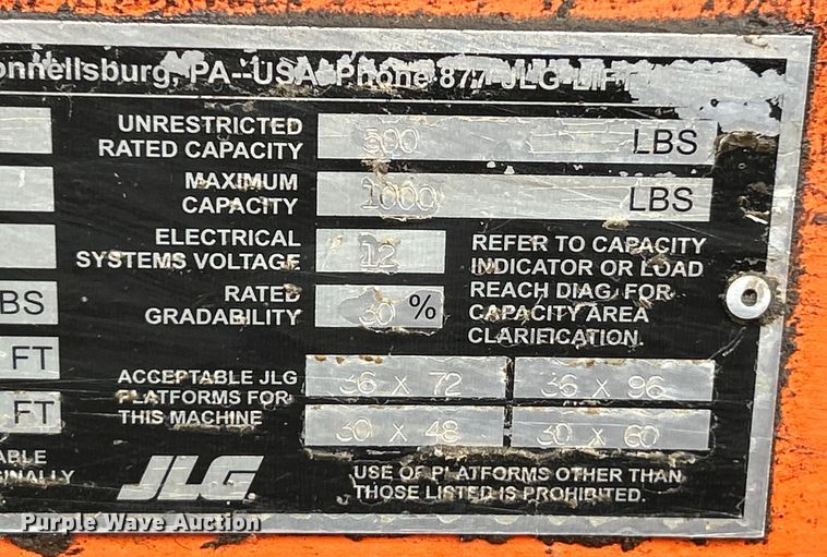 image for item EK4442 2006 JLG 600S boom lift