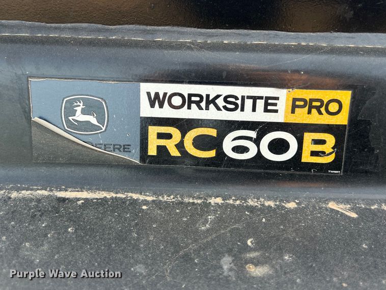 image for item KV9769 John Deere RC60B skid steer rotary mower