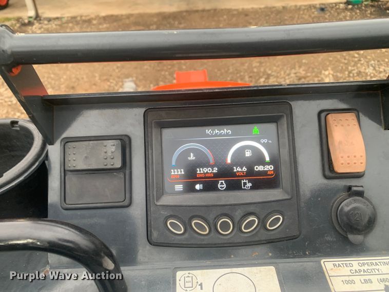 image for item KX9973 2020 Kubota SCL1000 compact utility loader