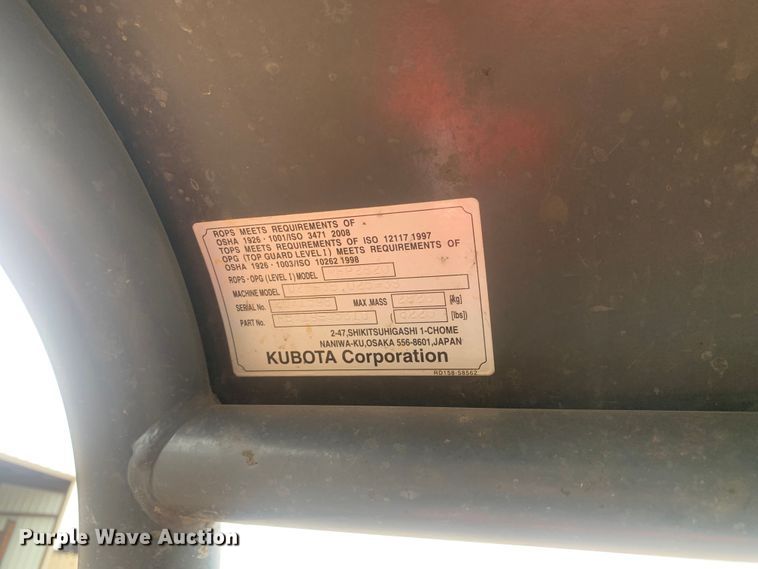 image for item KX9978 2020 Kubota U25 mini excavator