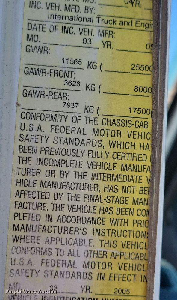 image for item LC9941 2006 International  4300 dump flatbed truck