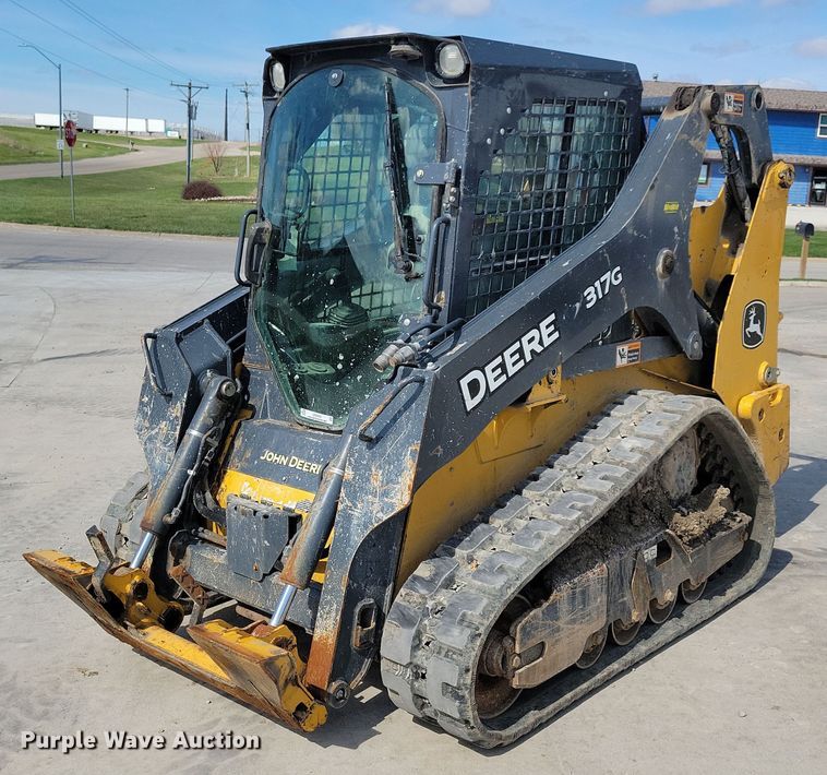 image for item LC9948 2018 John Deere 317G tracked skid steer loader