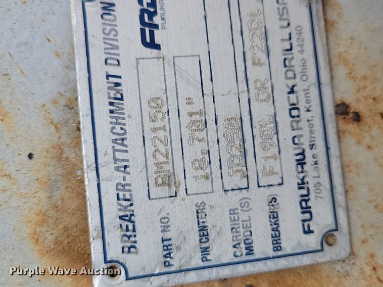 image for item LC9951 Furukawa HP210-II excavator plate compactor