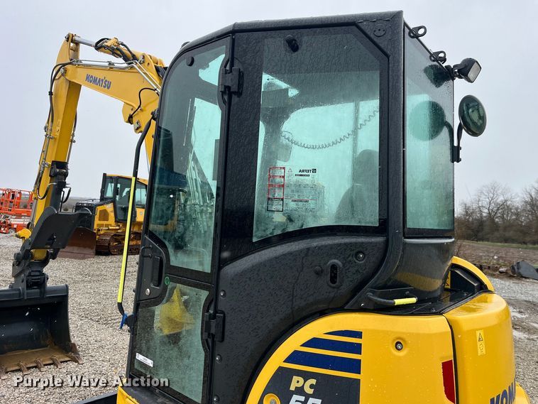 image for item LD9383 2019 Komatsu PC55MR-5MO mini excavator