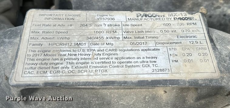 image for item NH9116 2018 Peterbilt 567 dump truck