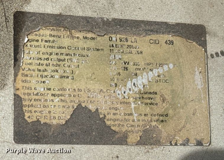 image for item NH9120 2007 Sterling L8500 dump truck