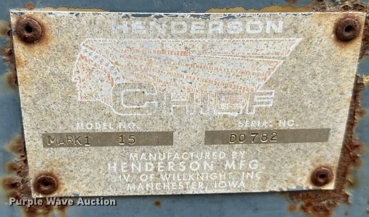 image for item NH9130 Henderson  Chief Mark1 15 Dump bed