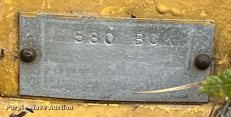 image for item NO9325 1973 Case  580B backhoe